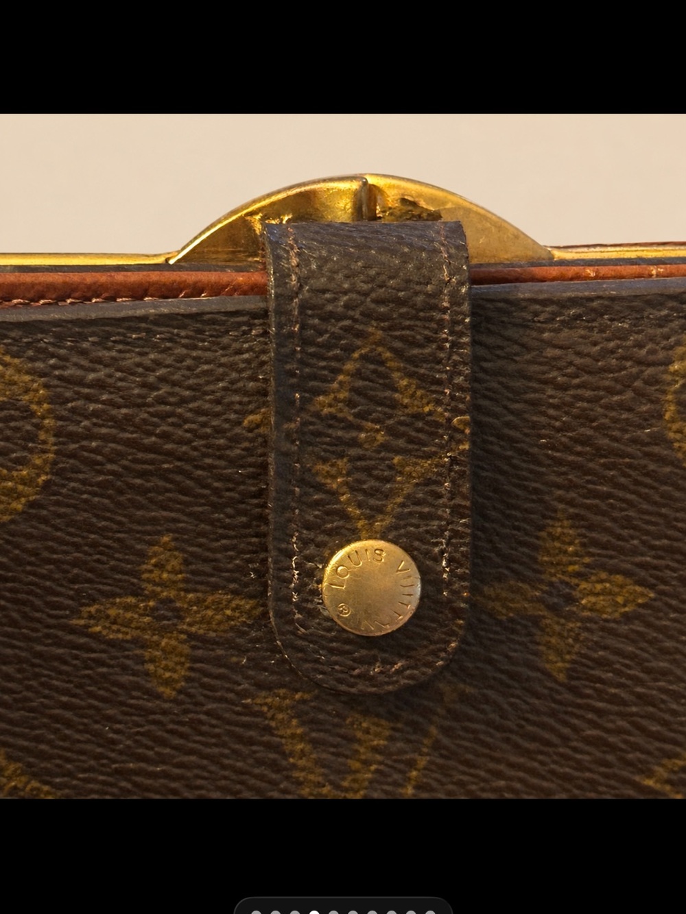 LOUIS VUITTON Portemonnaie Viennois Monogram KISSLOCK Wallet w/ COA - Picture 5 of 12